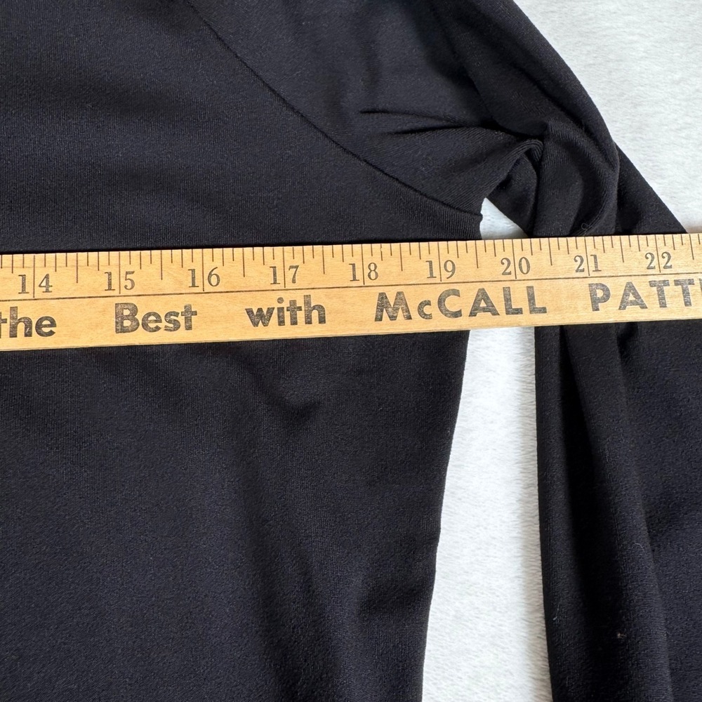 Athleta Superluxe Half Zip Medium Black Long Sleeve Athletic Top 347817 - Picture 9 of 9